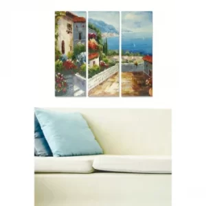 Image of MDFDSCF7607 Multicolor Decorative MDF Painting (3 Pieces)