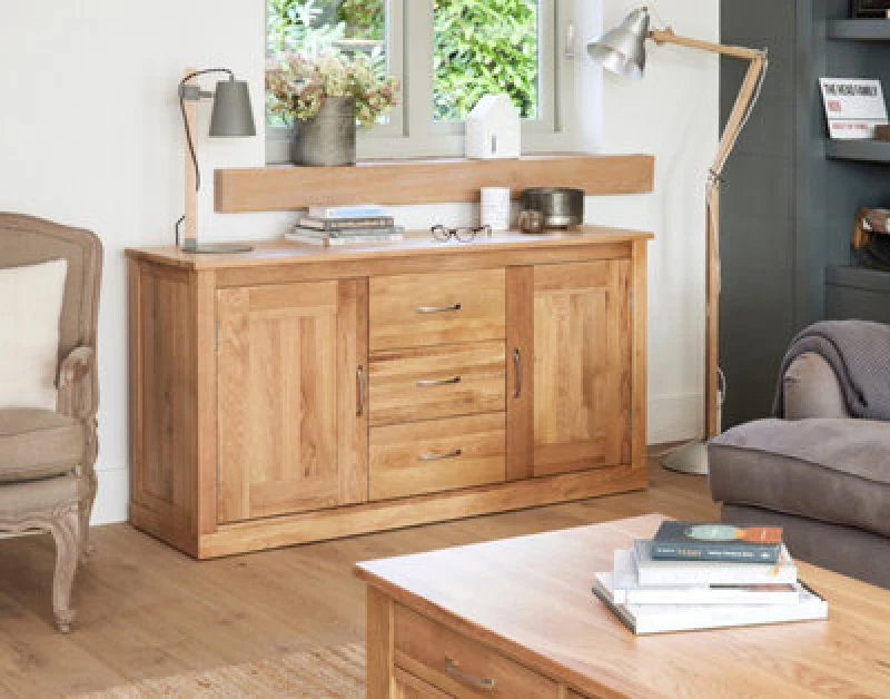 Image of Baumhaus Mobel Oak Large Two Door Sideboard