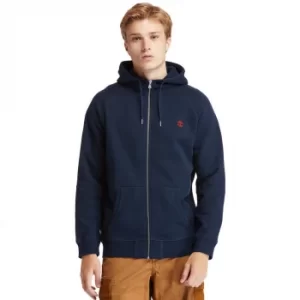 Image of Timberland Exeter River Zip Hoodie For Men In Navy, Size S