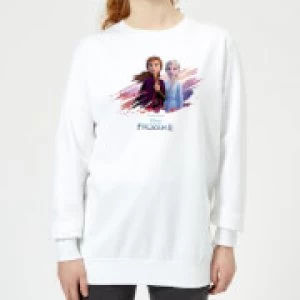 Image of Frozen 2 Nature Is Beautiful Womens Sweatshirt - White - S
