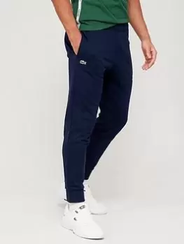 Image of Lacoste Croc Logo Joggers, Navy, Size S, Men