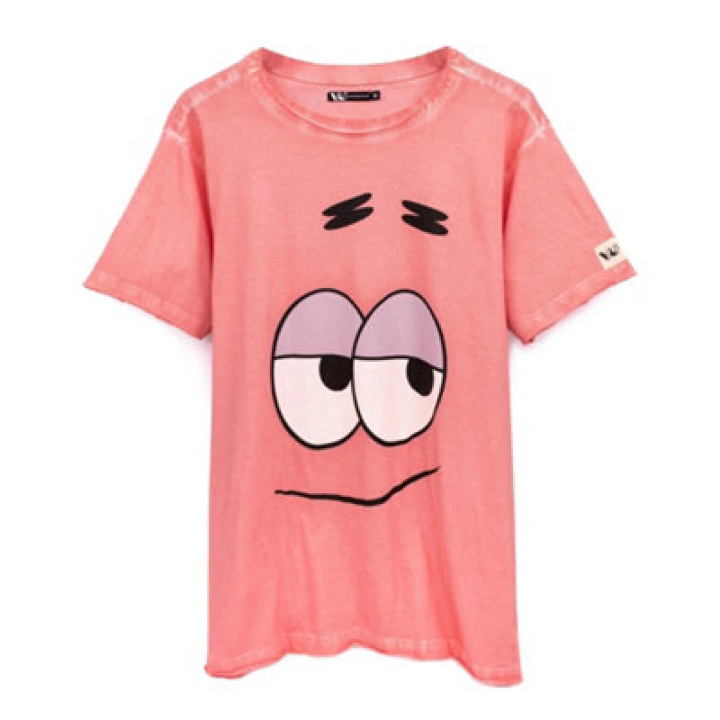 Image of Spongebob Squarepants Short Sleeved T-Shirt Pink male