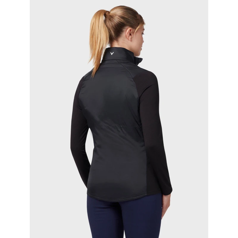 Image of Callaway Womens Water-Resistant Stretch Streamlined Fit Performance Golf Jacket Caviar female 8 (XS)