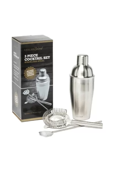 Image of Stainless Steel 3 Piece Bar Set