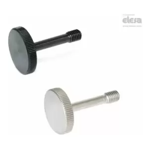 Image of Elesa - Knurled retained grip knob-GN 653.2-M6-34-ST