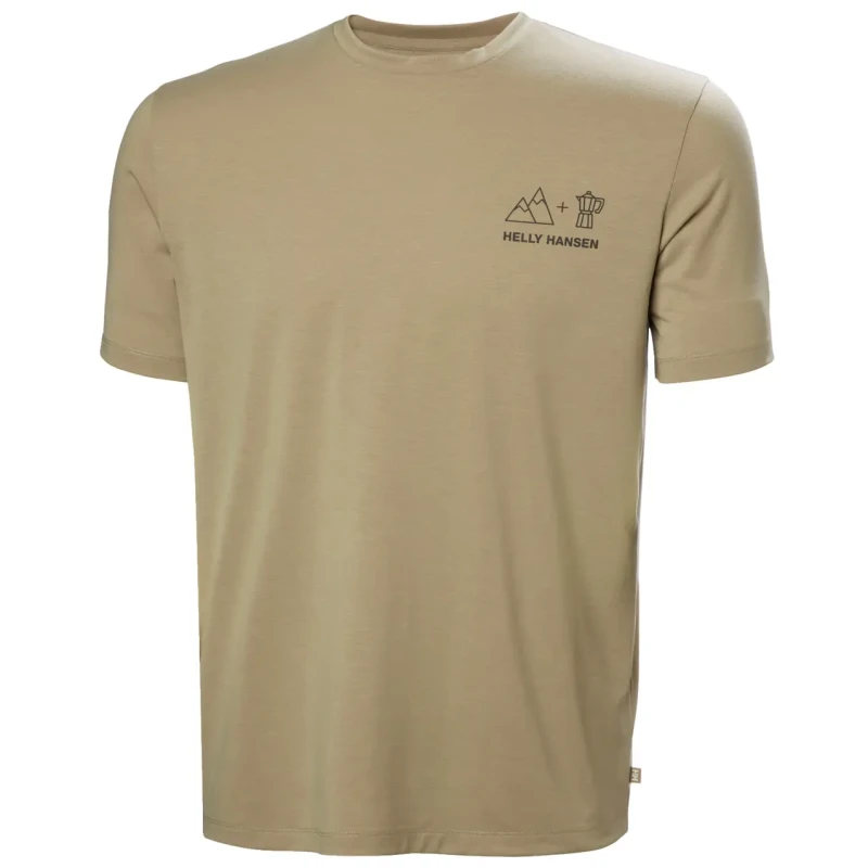 Image of T-Shirt Helly Hansen Skog Graphic Marron Male S