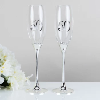 Image of Celebrations Set of 2 Champagne Flutes - 50