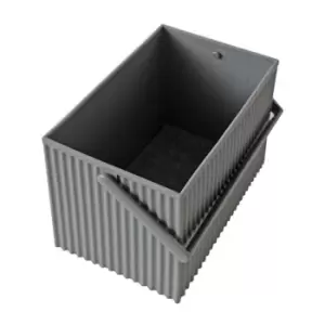 Image of Omnioffre Stacking Storage Box Medium Grey