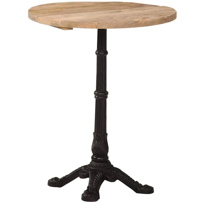 Image of VIDAXL Bistro Table Ø60x76cm Rough Mango Wood Vidaxl 8720286069103