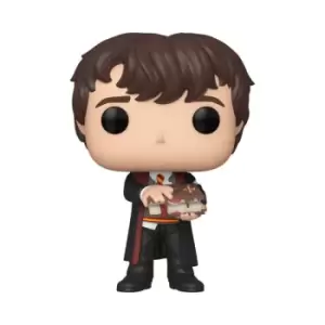 Image of Harry Potter Neville with Monster Book Pop! Vinyl Figure