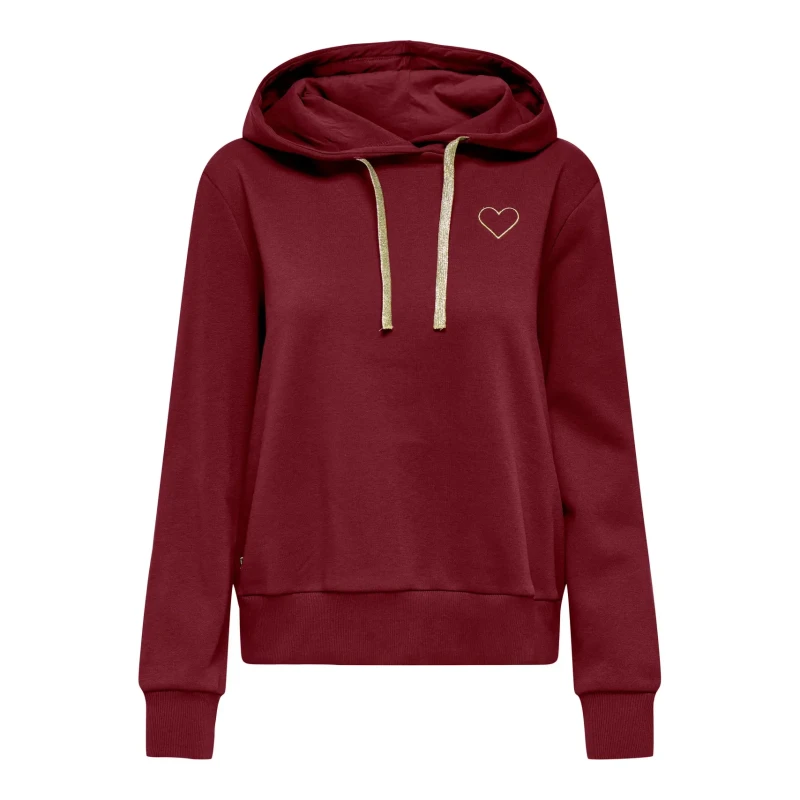 Image of Only Womens hooded sweatshirt Only Noli Rouge Female S