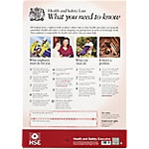 Image of HSE Health and Safety Law Poster A2