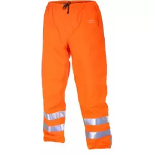 Image of Urbach sns hi vis waterproof quilted trouser orange lge - Orange - Orange - Hydrowear