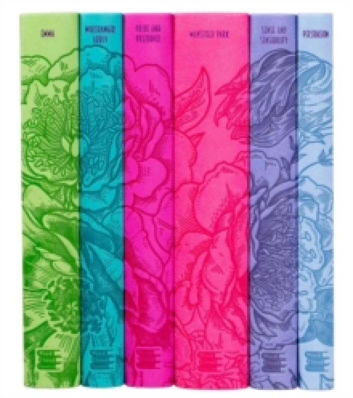 Image of Jane Austen Boxed Set Paperback Book in White White Unisex