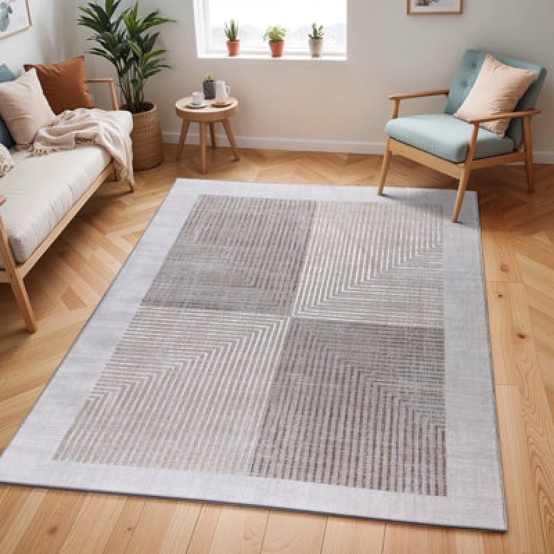 Image of Livabliss Scandi Modern Beige/white Aitana Area Rug 120 X 170 Cm - Easy Care, Non Shedding, Ideal For Living Room & Bedroom