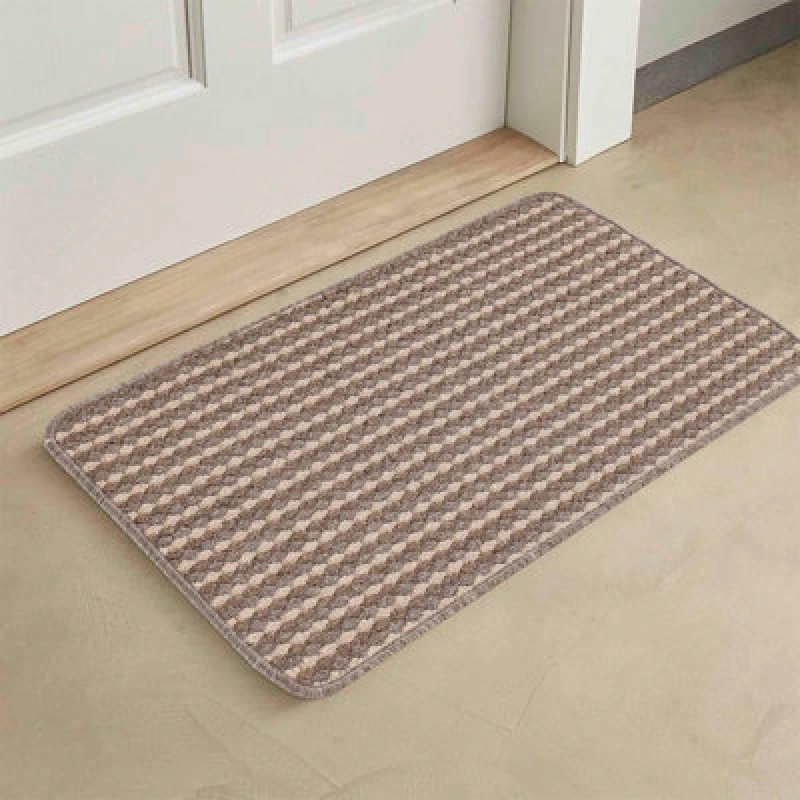 Image of Eden Non Slip Washable Dirt Trapper Indoor Doormat - Kitchen Mats - Floor Mats - Beige 57X120 Cm