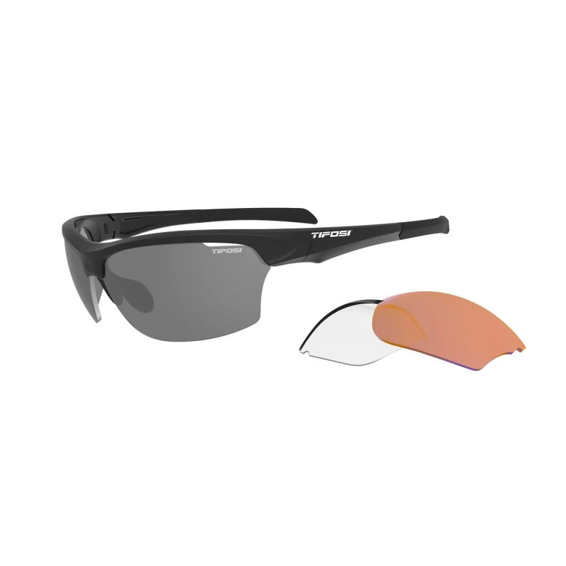 Image of Tifosi Intense Interterchangable Lens Sunglasses Matte Black unisex One Size