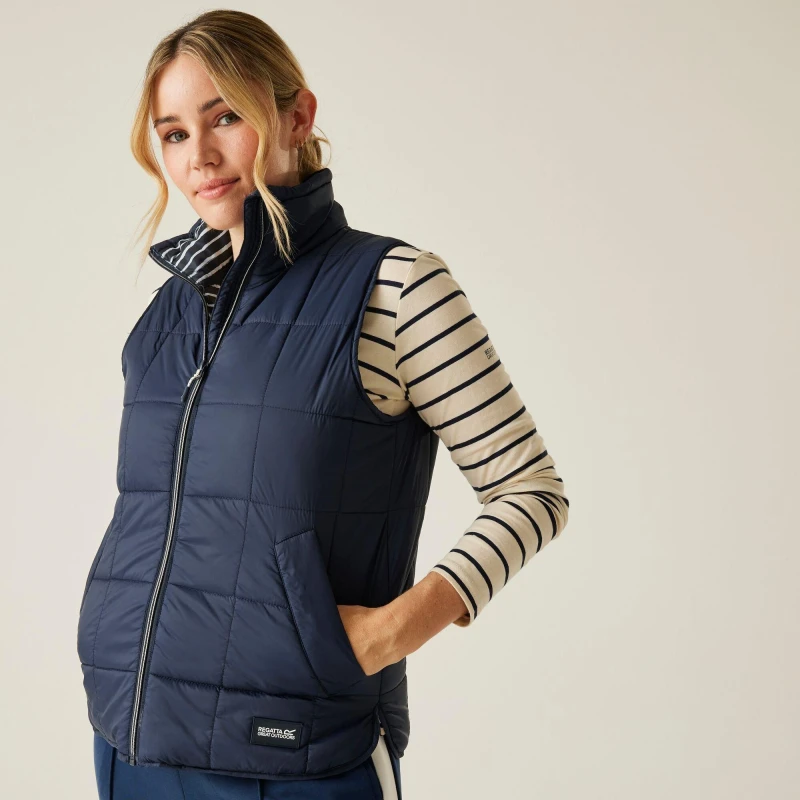 Image of Regatta Courcelle II Bodywarmer Navy female 10
