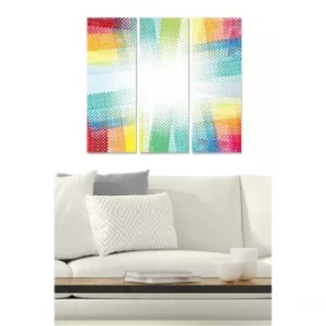 Image of MDF8439646 Multicolor Decorative MDF Painting (3 Pieces)