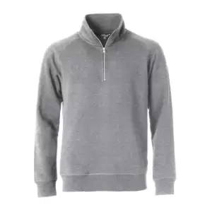Image of Clique Unisex Adult Classic Melange Half Zip Sweatshirt (3XL) (Grey)