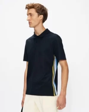 Image of Short Sleeve Stripe Detail Polo