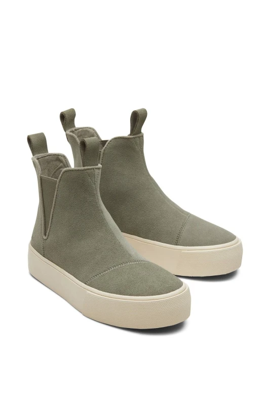 Image of Toms Fenix Platform Ankle Boot - Grey Grey 6