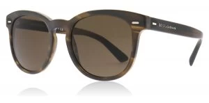 Image of Dolce & Gabbana DG4254 Sunglasses Striped Matte Tabacco 296473 51mm