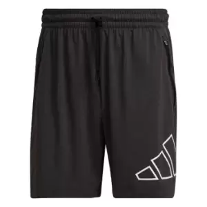 Image of adidas Train Icons 3-Bar Training Shorts Mens - Black