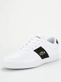 Image of Lacoste Court-Master 319 Leather Trainers - White/Black, Size 11, Men
