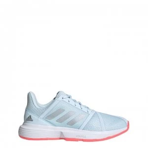Image of adidas Courtjam Bounce Womens Tennis Shoes - Sky/Tint