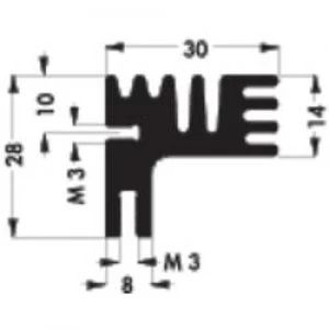 Image of Heat sink 8.1 CW L x W x H 50 x 30 x 28mm Fischer Elektroni