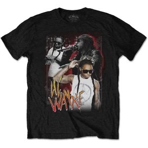 Image of Lil Wayne - 90s Homage Unisex Medium T-Shirt - Black