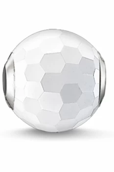 Image of Ladies Thomas Sabo Sterling Silver Karma Beads - White agate Bead K0126-130-14