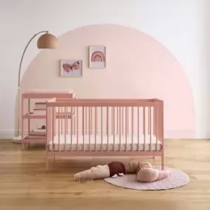 Image of Cuddleco Nola 2 Piece Nursery Furniture Set - Blush Pink