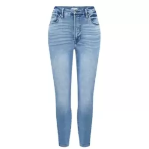 Image of GOOD AMERICAN Good Waist Crop Skinny Jeans - Blue