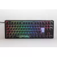 Image of Ducky One 3 Classic TKL USB RGB Mechanical Gaming Keyboard Cherry Silver - Black UK Layout