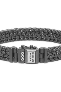 Image of Unisex Buddha To Buddha 192BRS F - Julius Bracelet Black Rhodium Silver Bracelet 001J01192B206