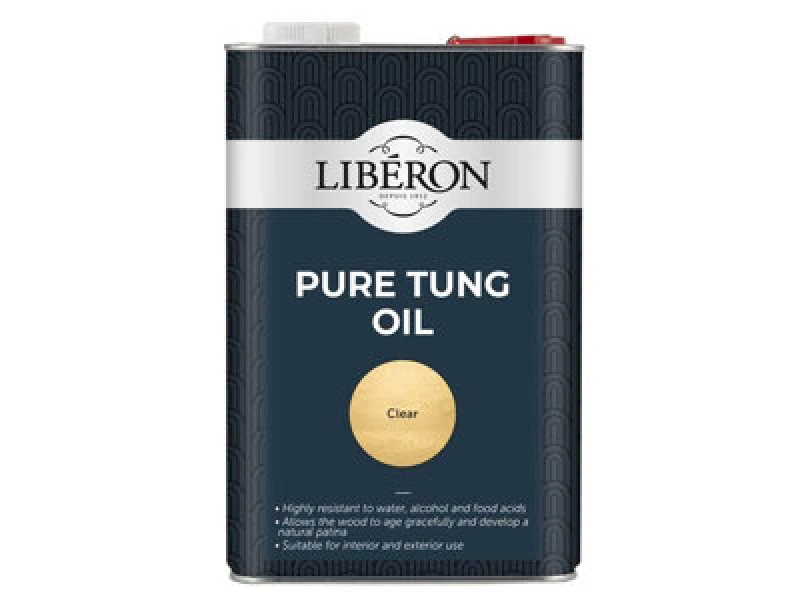 Image of Liberon Pure Tung Oil For Woodcare 5 Litre