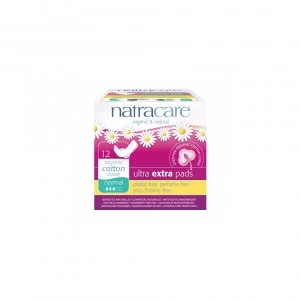 Image of Natracare Ultra Extra Pads With Wings - Normal 12s