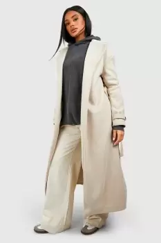 Image of Wool Look Oversized Trench Coat