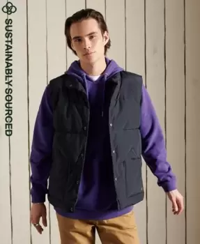 Image of Superdry Mens Mountain Gilet Navy / Eclipse Navy - Size: L