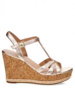 Image of UGG Melissa Metallic Wedges, Gold, Size 8, Women