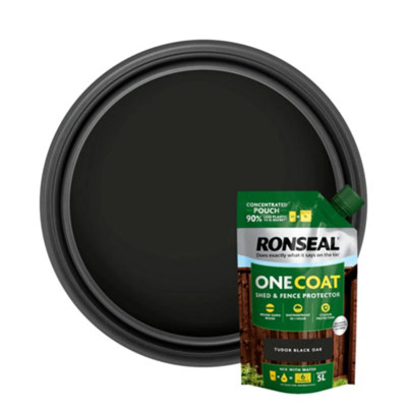 Image of Ronseal KCB.8174503.10400.73 One Coat Shed & Fence Refill Tudor B... KCB.8174503.10400.73