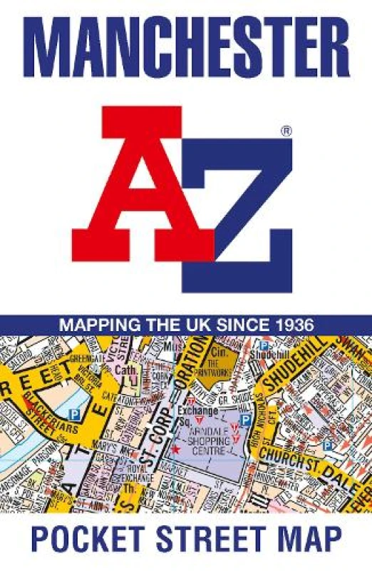Image of Manchester A-Z Pocket Street Map : Accurate Street Map for Easy Navigation Sheet map, folded