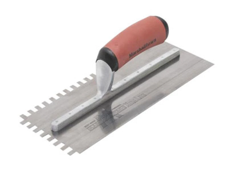 Image of Marshalltown M502Ssdxh 6mm Stainless Steel Square Notched Trowel Durasoft Handle