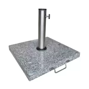 Image of Harbour Lifestyle 30Kg - Square Granite Parasol Base - With Telescopic Handle & Wheels