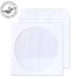 Image of ValueX CD/DVD Envelope 125x125mm Window White (Pack 50)
