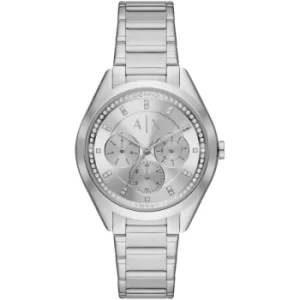 Image of Ladies Armani Exchange Multifunction Stainless Steel Watch
