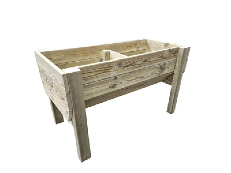 Image of Churnet Valley Garden Furniture Ltd Raised Veg Trug Garden Planter - Scandinavian Redwood - L52 X W150 X H60 Cm - Minimal Assembly Required