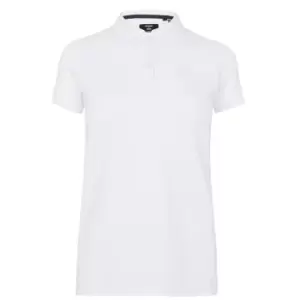 Image of Superdry Pique Polo Shirt Womens - White